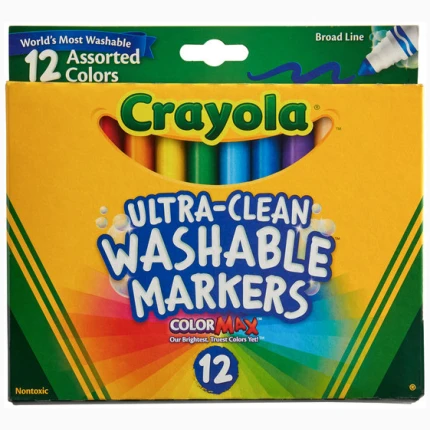 Crayola Color Marker Washable Thick 12 Pieces