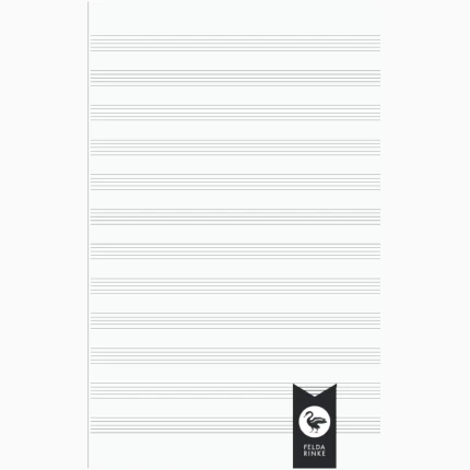 Music Book 12 Staves 28 Sheets