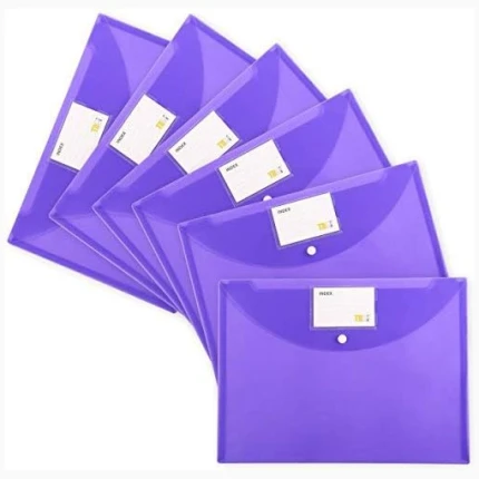 Plastic Snap Folder Purple Tramix