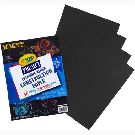 Crayola Project 50 Ct Premium Black Construction
