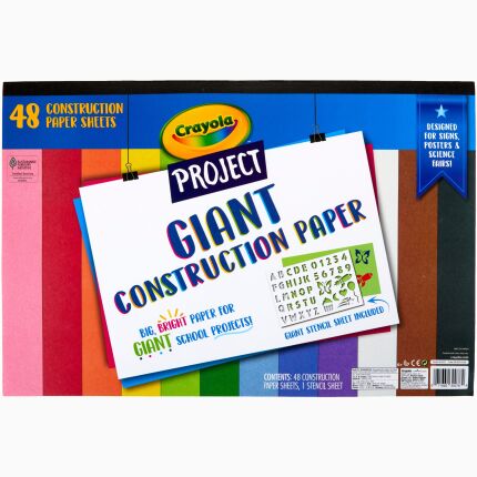Crayola Project 48 Ct Giant Construction Paper
