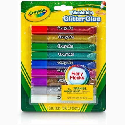 Crayola 9 Ct Bold Glitter Glue