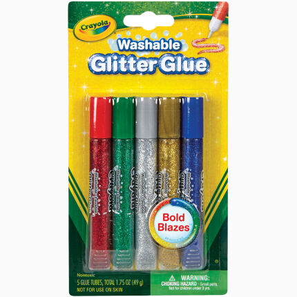 Crayola 5 Ct Bold Glitter Glue(Blister