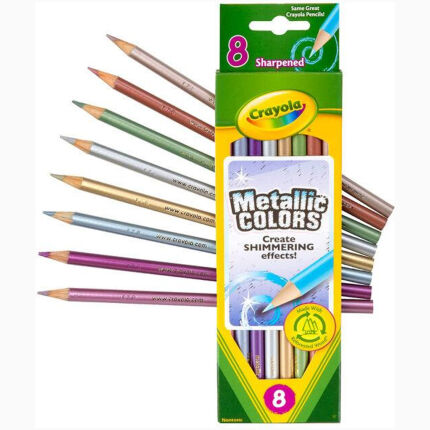 Crayola 8 Metallic Colored Pencils