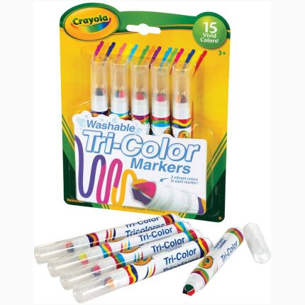 Crayola 5 Washable Tri Color Markers