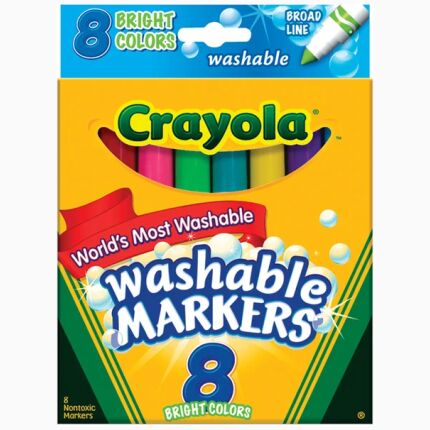 Crayola 8 Ct Techno Brite, Broad Line
