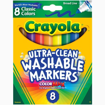 Crayola 8 Ct Classic, Broad Line