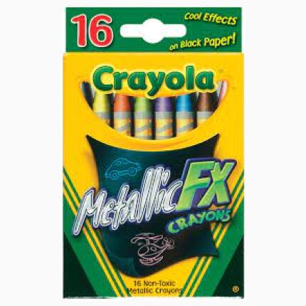 Crayola 16 Metallic Crayons