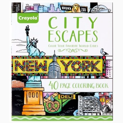 كتب تلوين كرايولا للتلوين للبالغين City Escapes للتلوين