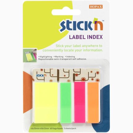 Label Index 40 Flages / Label, 3Labels / Pack