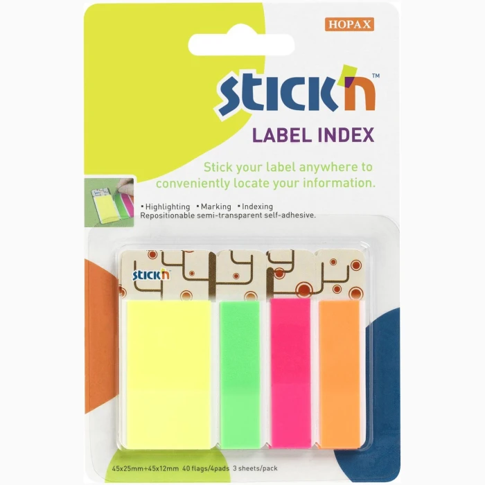 Label Index 40 Flages / Label, 3Labels / Pack - Image 1