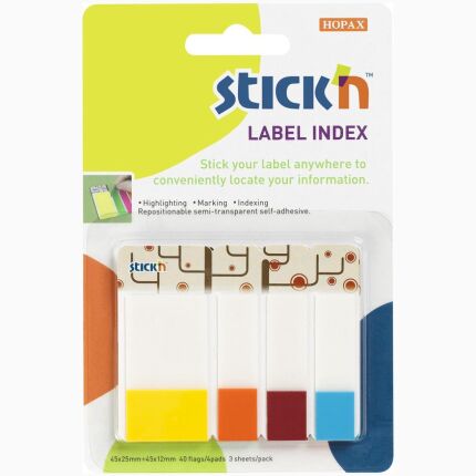 Label Index 40 Flages / Label, 3Labels / Pack