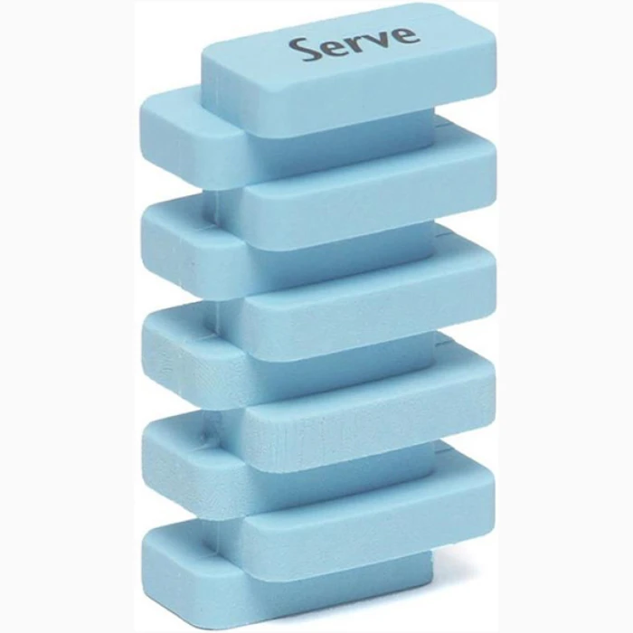 Serve Steps Eraser Pastel Colors - Image 1