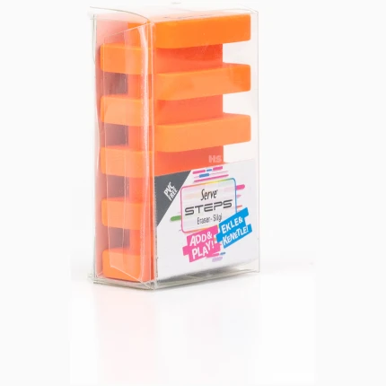Serve Steps Eraser Fluorescent Colors