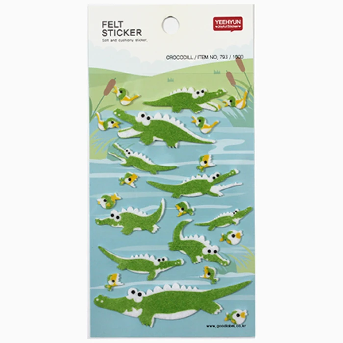 Felt Sticker - Crocodill - Image 1