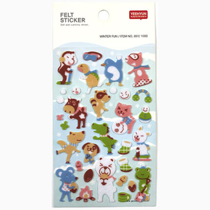 Felt Sticker - Winter Fun