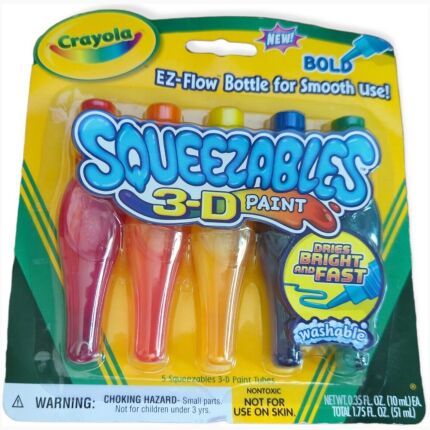 Crayola 5 Ct Squeezable Washable 3-D P