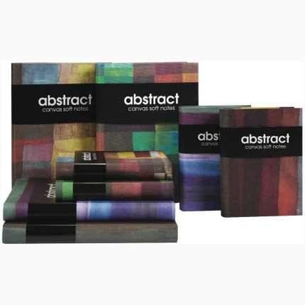 Abstract Canvas Soft Notebook 192L A5 Purple