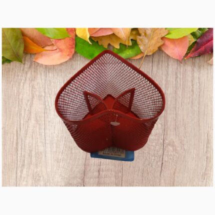 Heart -Shaped Pencil Cup Red
