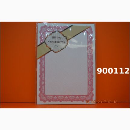 Paper To Print A Certificates With Frame