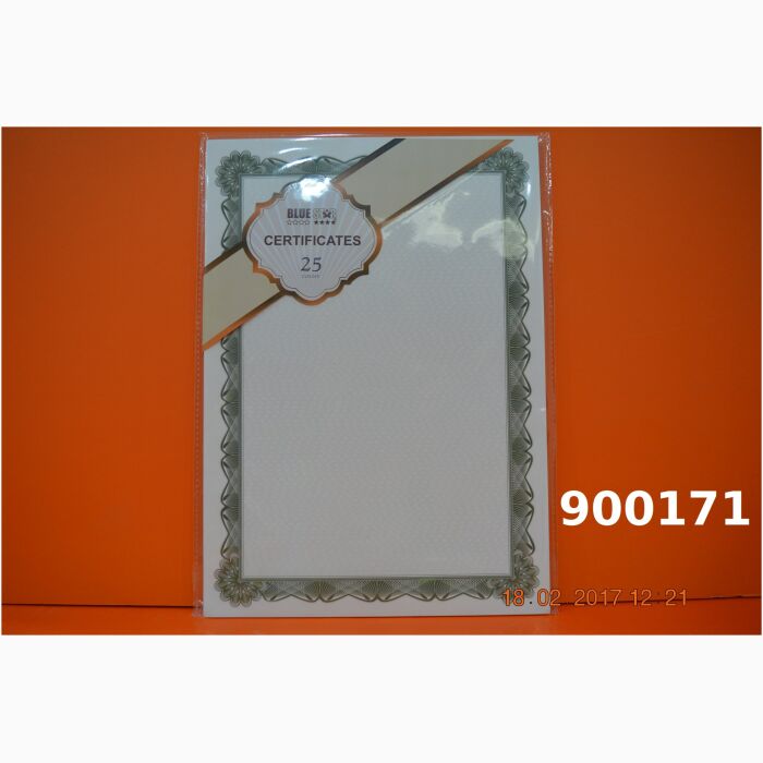 Paper To Print A Certificates With Frame - Image 1