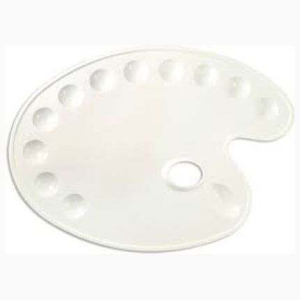 Palette Plastic Oval 36*27Cm