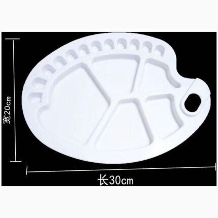 Palette Plastic Oval 34*23Cm