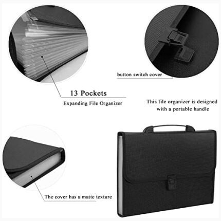 Expanding File F/C ,26 Pockets With Handle