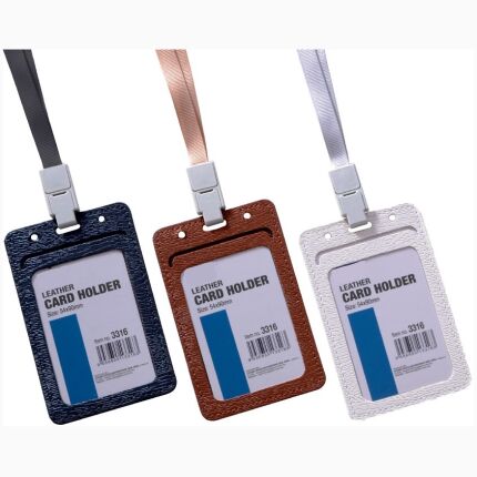 Leather Card Holder For One Card Colors