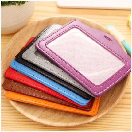 Leather Card Holder For One Card Colors