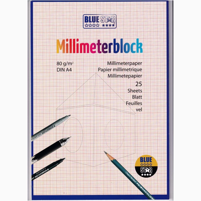 ⁦كتاب مليمتر A4 A4 80 ج 25 ش⁩ - الصورة ⁦1⁩