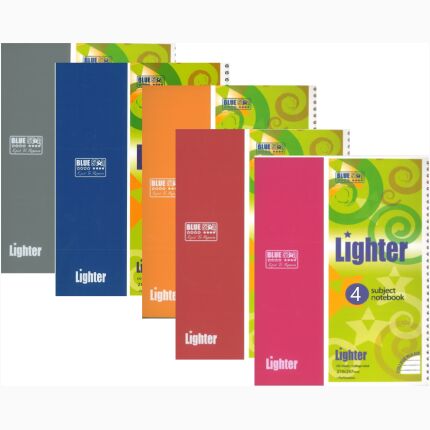 Lighter Note Book A4-4Subject 11X8.5In /279X215Mm