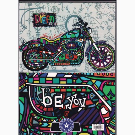Note Book Blue Star 100 Sh A4