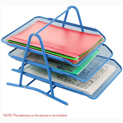Three-Tiered File Tray Lightbl