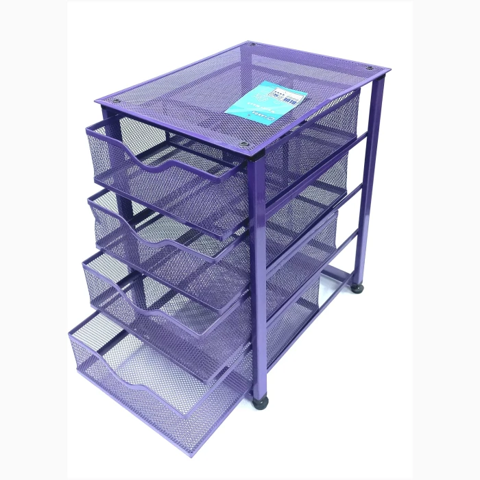 Four Drawer Organizer Purple - Image 1