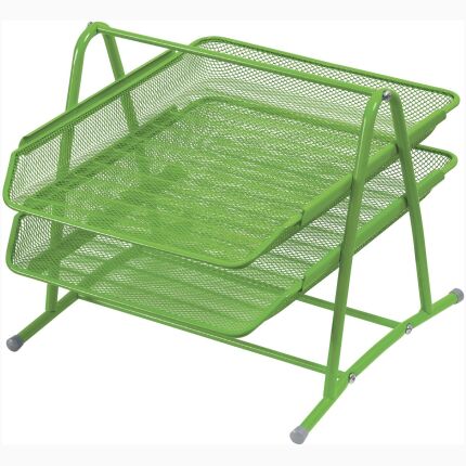 Two-Tiered File Tray (Green)