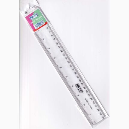 Plastic Ruler 30 Cm With A Hanger