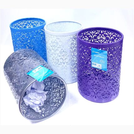 Punching Trash Bin -Small White