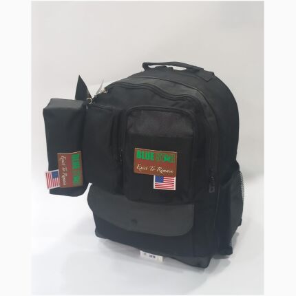 Large Backpack With 2 Zips And A Pencil Case
