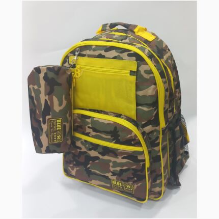 Large Backpack With 2 Zips And A Pencil Case