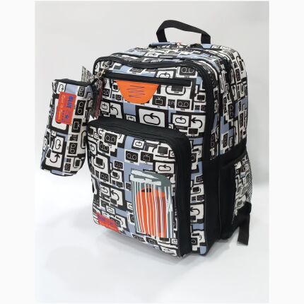 Sc-Bag With P/C 3 Zip B/S Repeat (L)