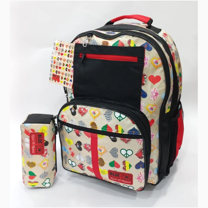 ⁦حقيبة Sc-Bag مع P/C 4 Zip B/S Peace (L)⁩ - الصورة ⁦1⁩