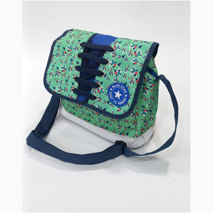 Shoulder Bag Blue Star Spring Flower - Image 1