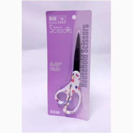 Office Scissors With Card Blue Star
