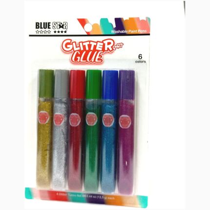 Glitter Glue 6 Colors (10.5Ml )