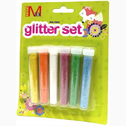 Glitter Powder Tube 6 Neon Color