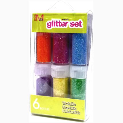 Glitter Powder Tube 6 Neon Color
