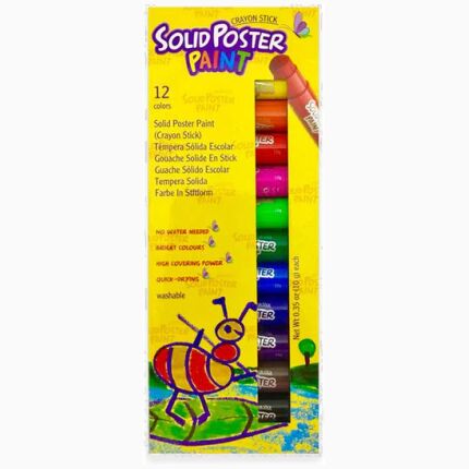 Solid Poster Paint 12 Colors (10G)