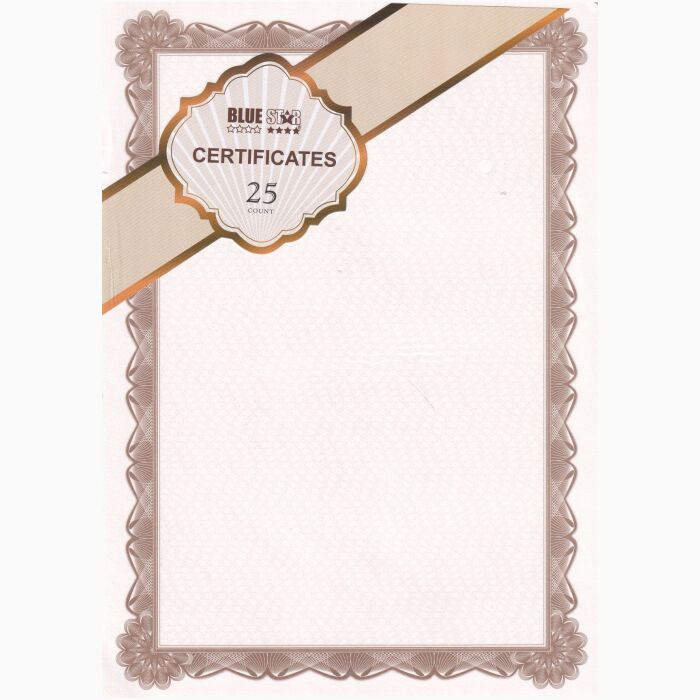 Paper To Print A Certificates With Frame - Image 1
