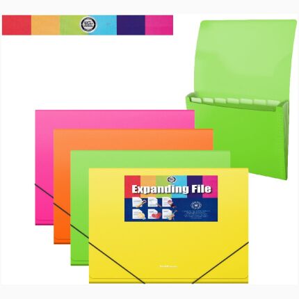 Expanding File A4 Yellow Colors